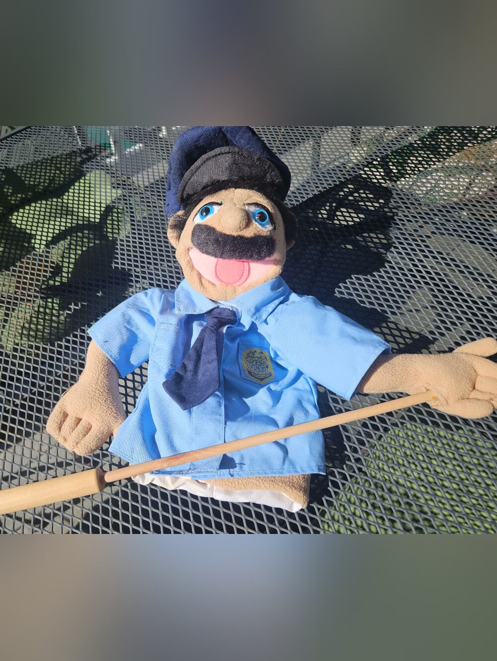 Melissa & Doug Blue Uniform Policeman Hand Puppet